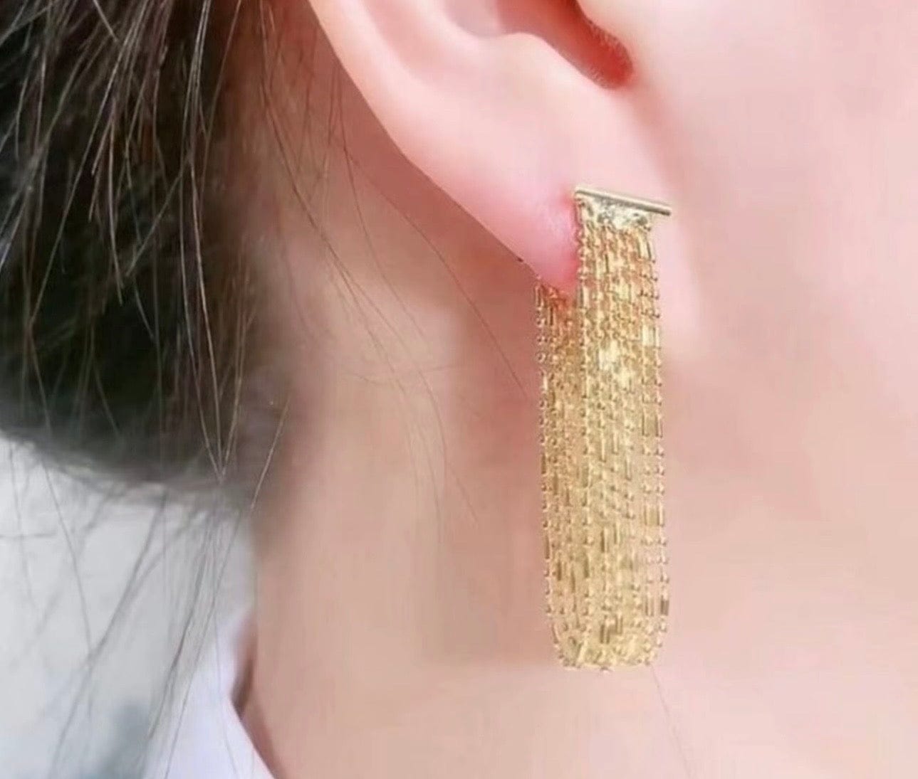 Customer photo review of Myrtle Earrings