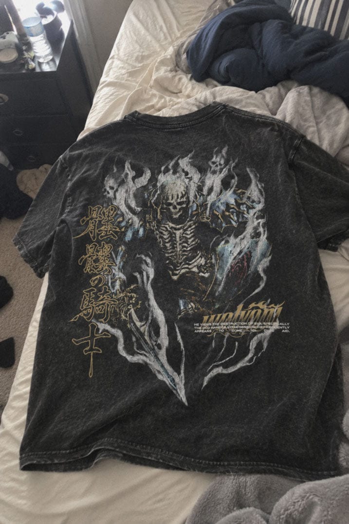 Customer photo review of Berserk | Skull Knight Oversized Heavyweight Washed Tee