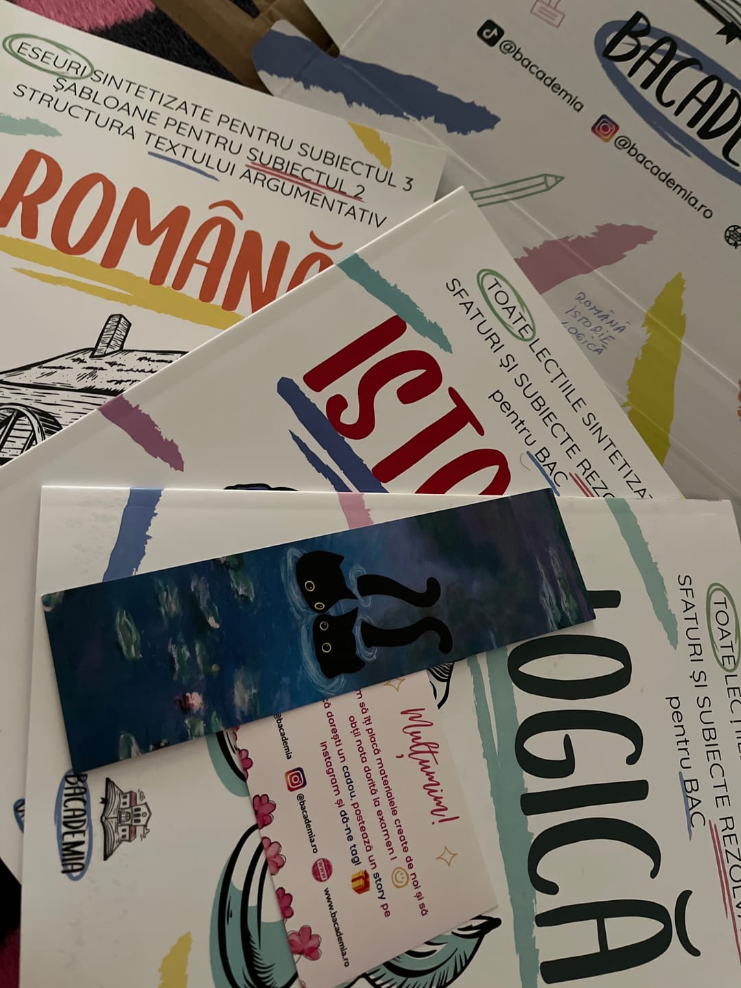 Customer photo review of Pachet Bacalaureat (Română + Istorie + Logică) Bacademia
