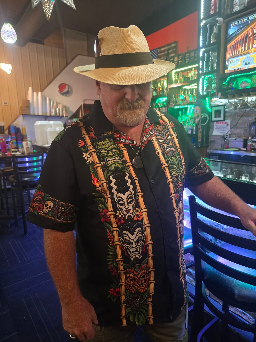 Customer photo review of Monsters Ball Vintage Button Up