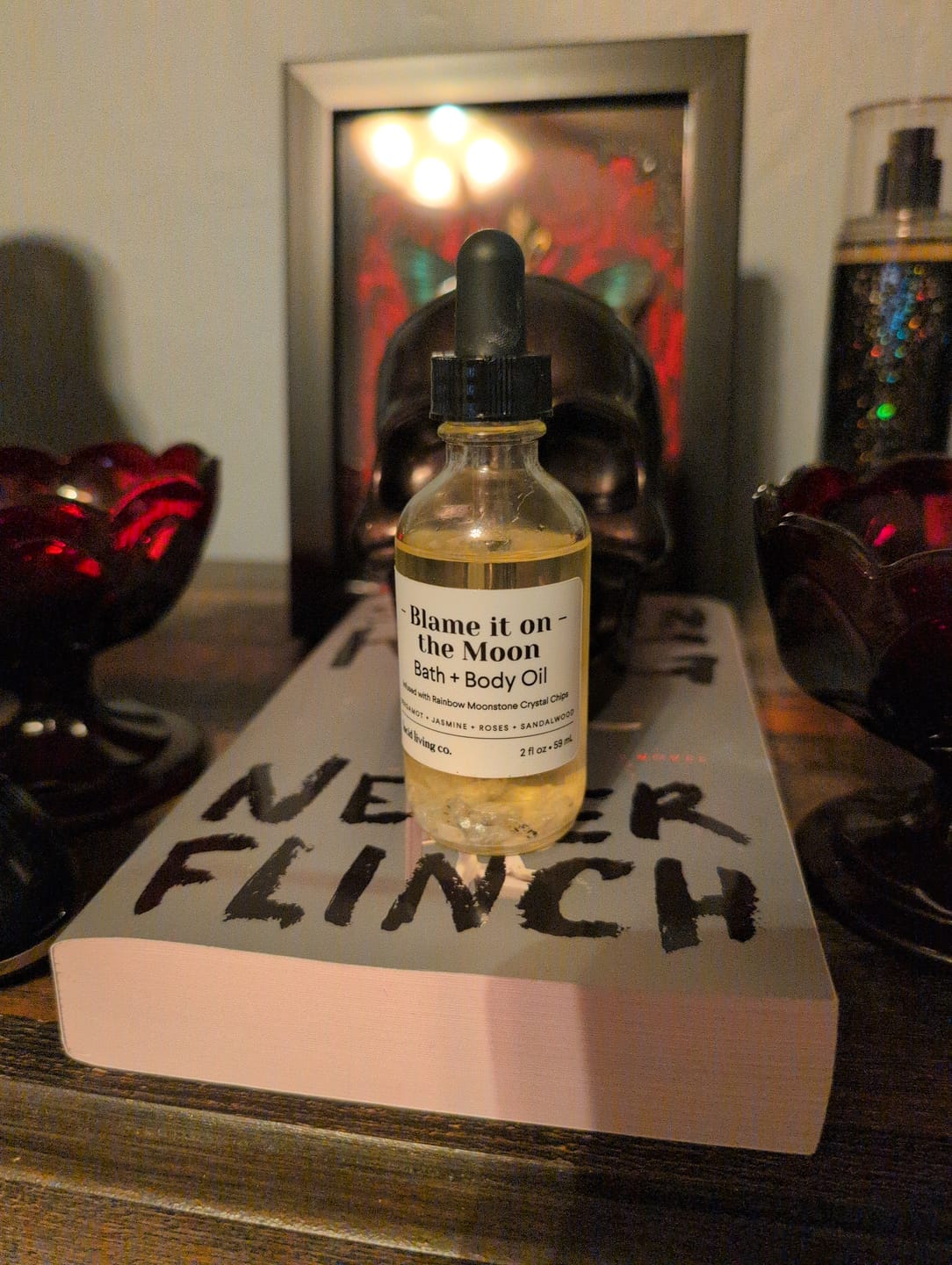 Customer photo review of Blame it on the Moon Bath & Body Oil