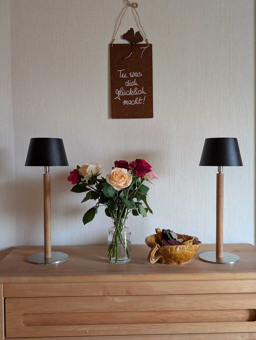 Customer photo review of Akku Tischleuchte, Massivholz, skandinavischer Stil, Eiche - Nala