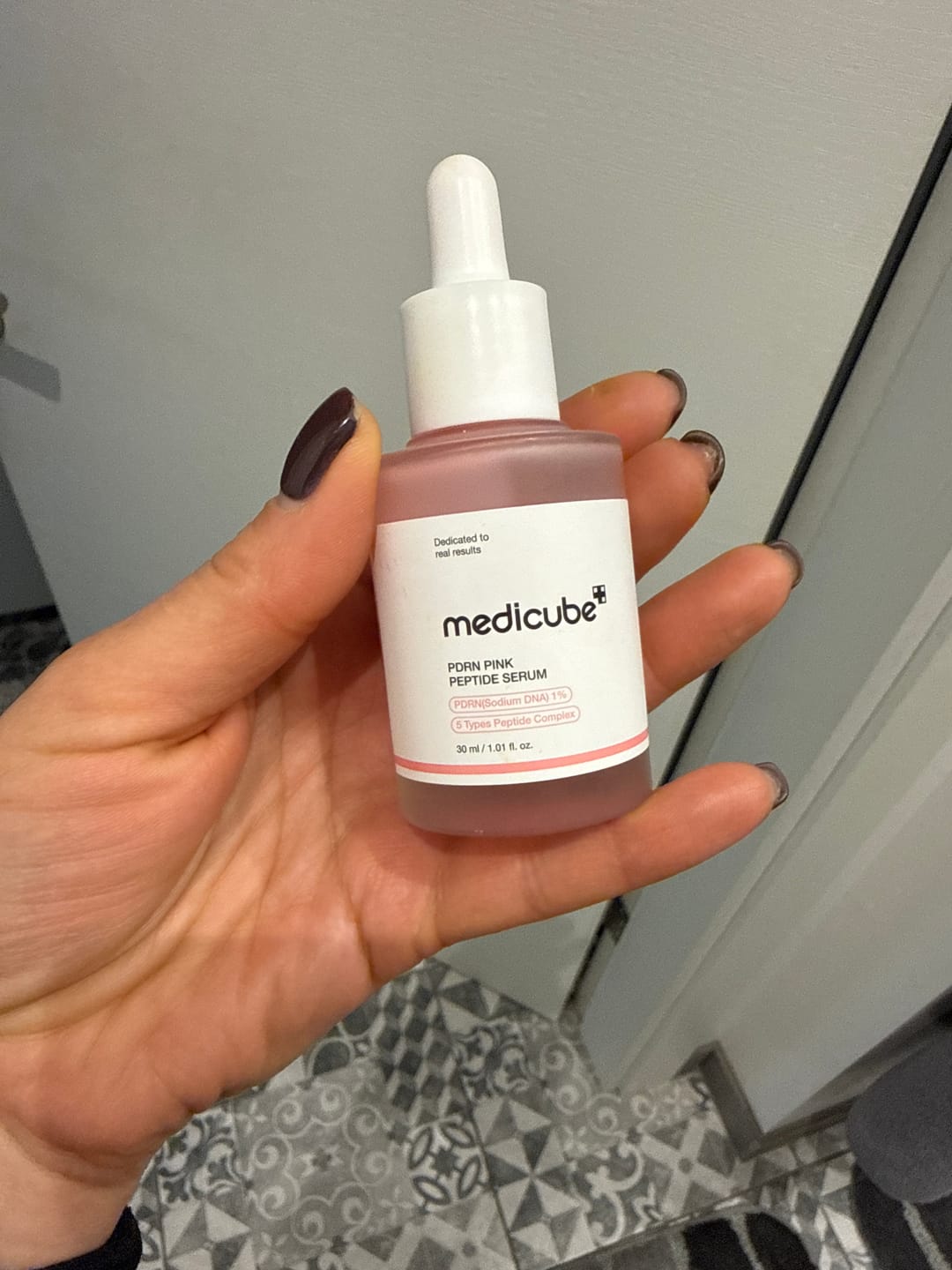 Customer photo review of Liftinga serums ar PDRN un peptīdiem Medicube PDRN Pink Peptide Serum