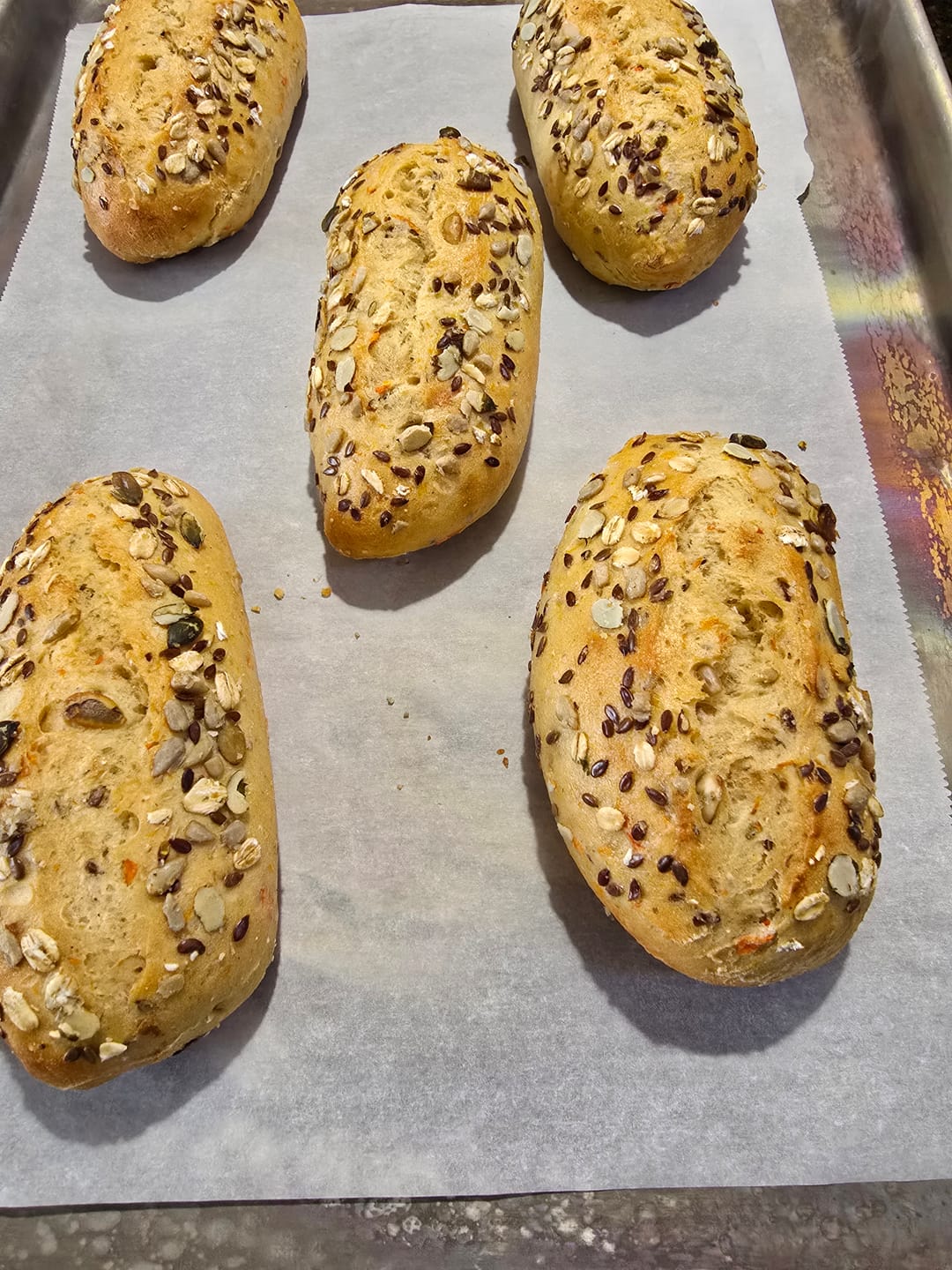 Customer photo review of Potato Carrot Rolls (5 pack)