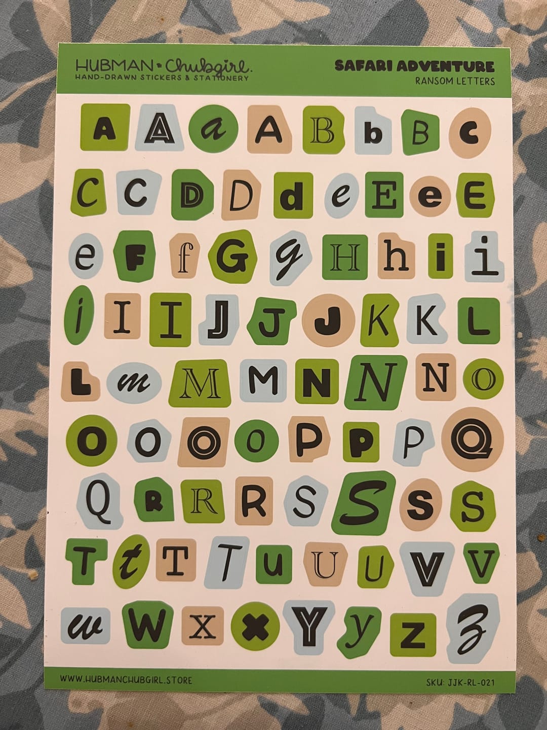 Customer photo review of Safari Adventure Ransom Letters