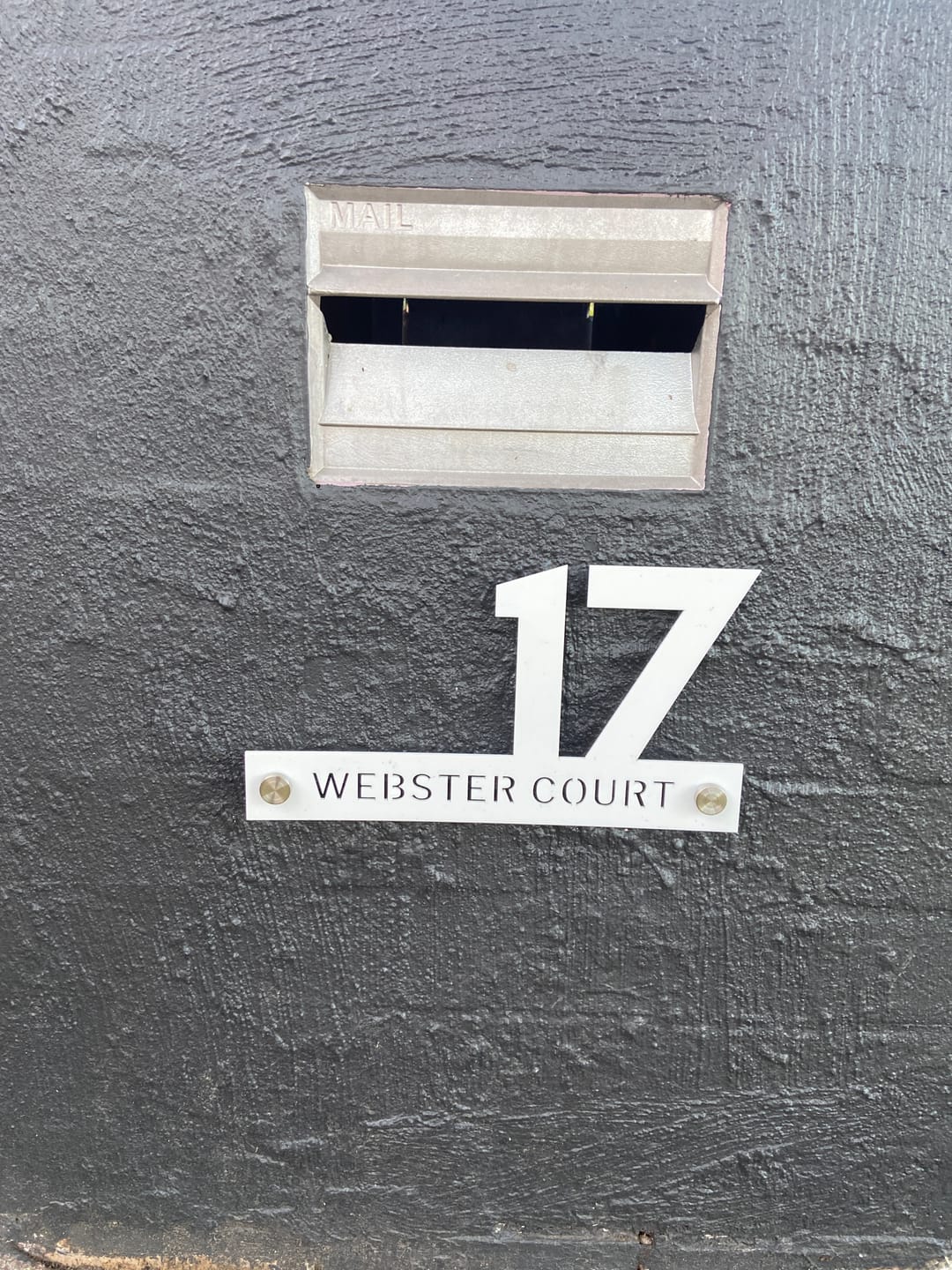Customer photo review of Personalised Floating Acrylic House Address Sign