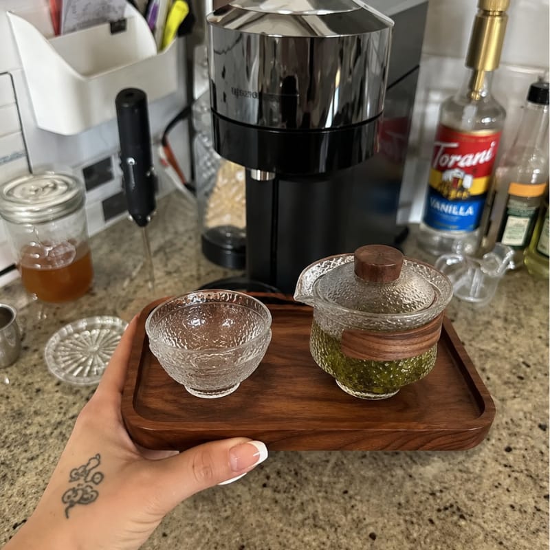Customer photo review of Nori Portable Glass Tea Set
