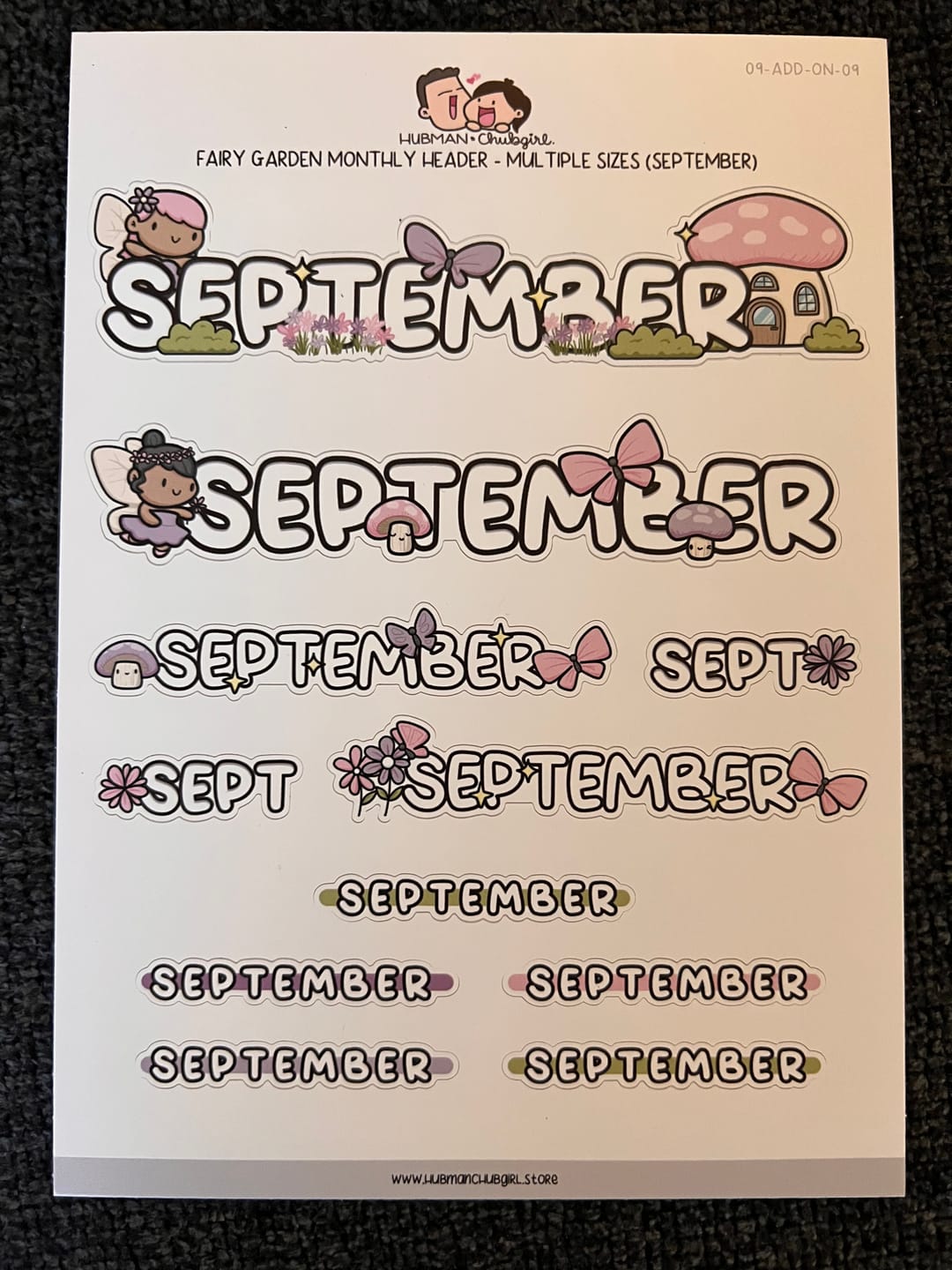 Customer photo review of Fairy Garden Monthly Header - Multiple Sizes