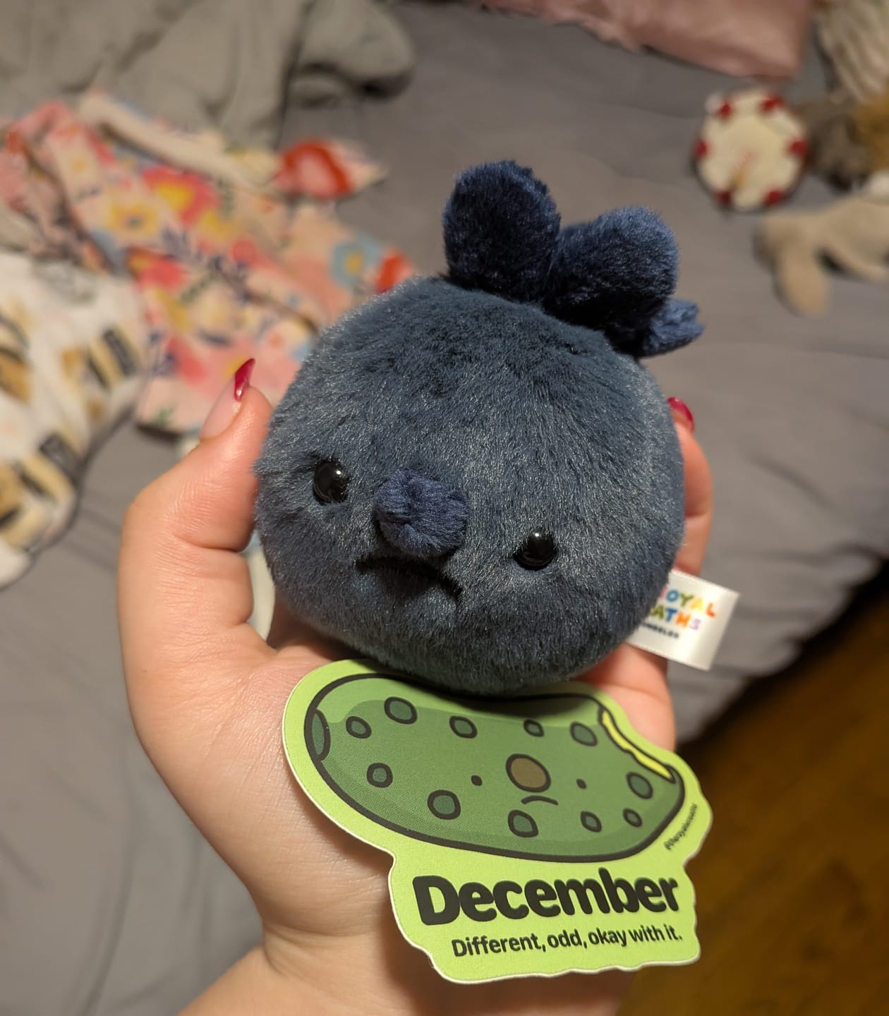 Customer photo review of Free Mystery Forgotten Month Sticker