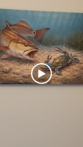 Customer photo review of Trick or Trout Halloween Fishing T Shirt