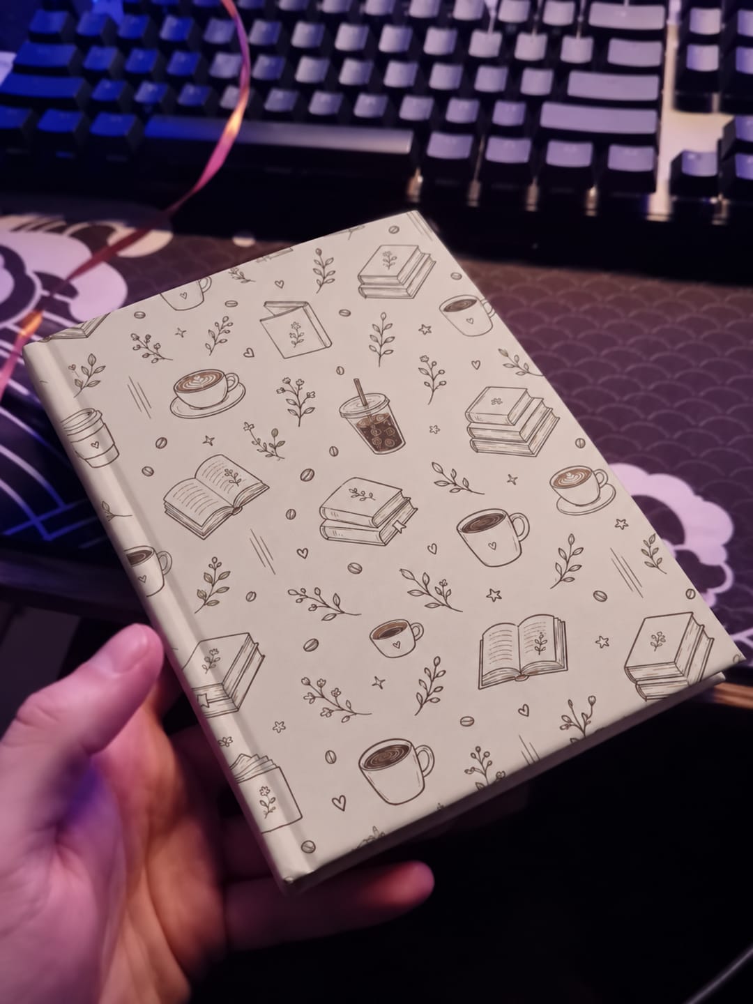 Customer photo review of My time, my coffee & my notes Hardcover Journal
