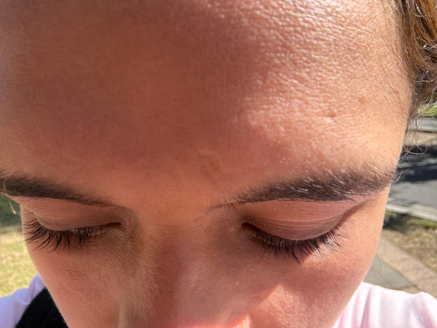 Customer photo review of fLASH EYELASH SERUM