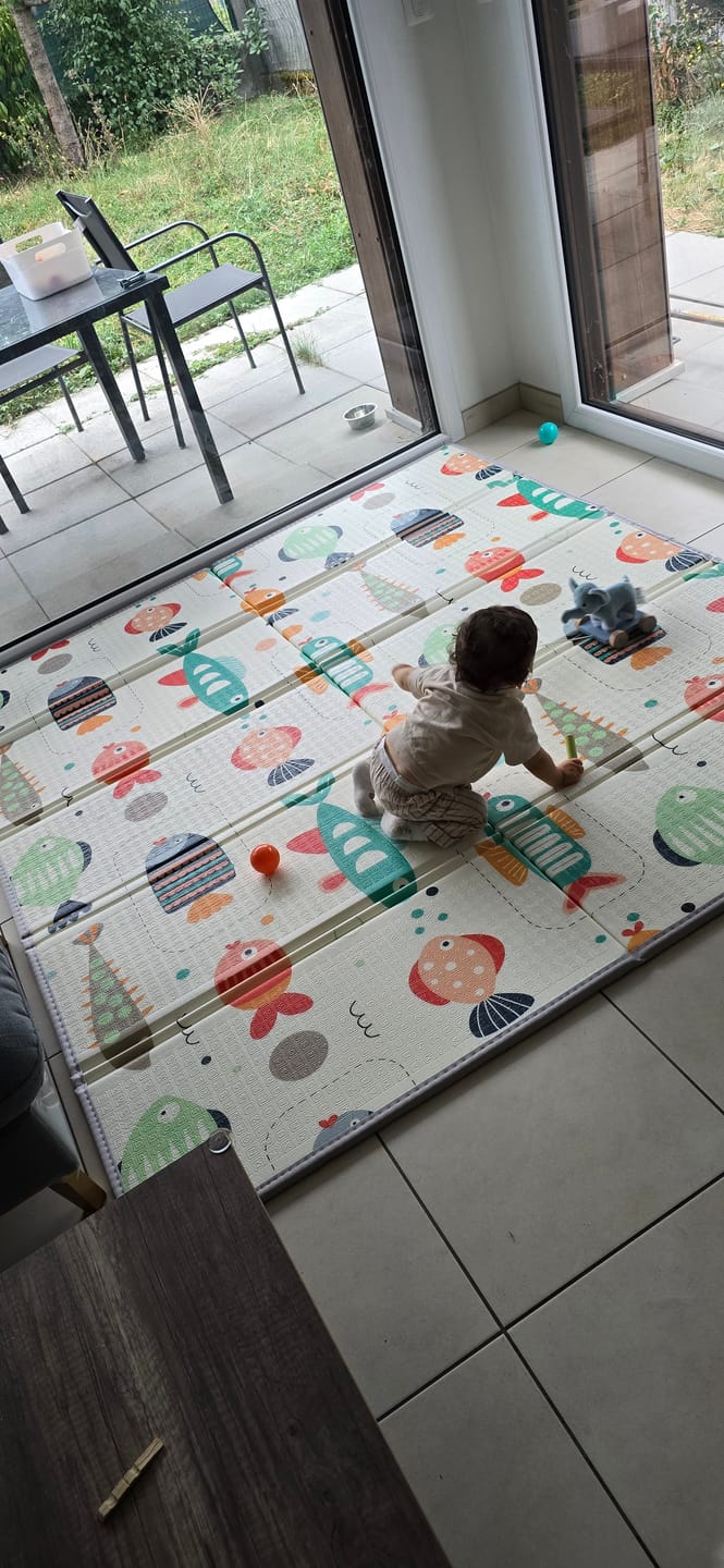 Customer photo review of Tapis d'éveil pliable anti-choc XXL
