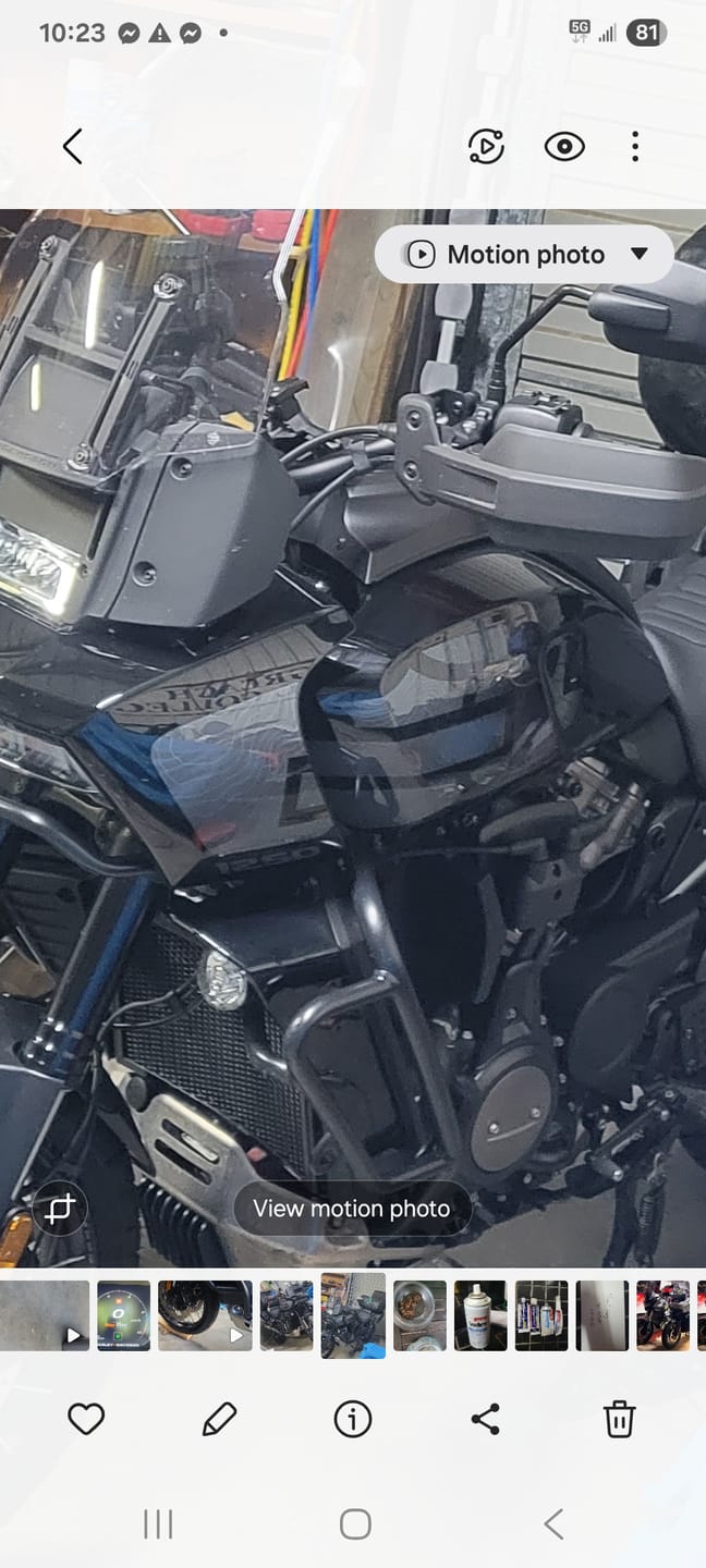 Customer photo review of Harley Davidson Pan America 2020-2023 Rad Guard