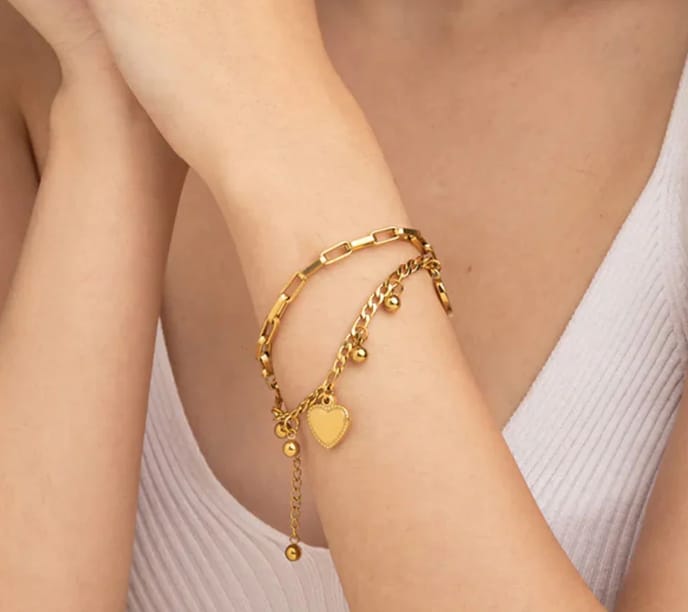 Customer photo review of Hearts All Over Bracelet