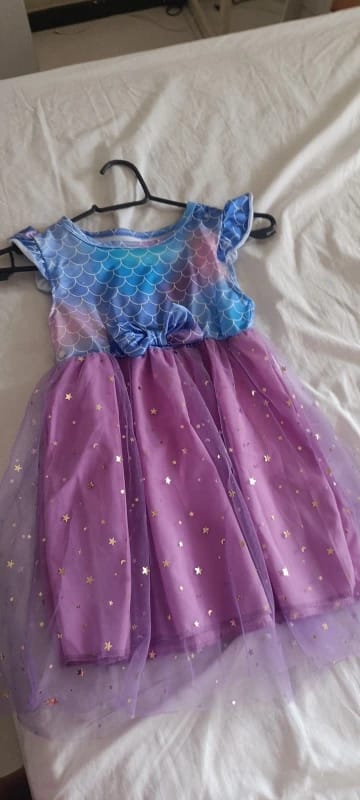 Customer photo review of Enchanting Girl Dress Purple Dress Sleeveless Knit