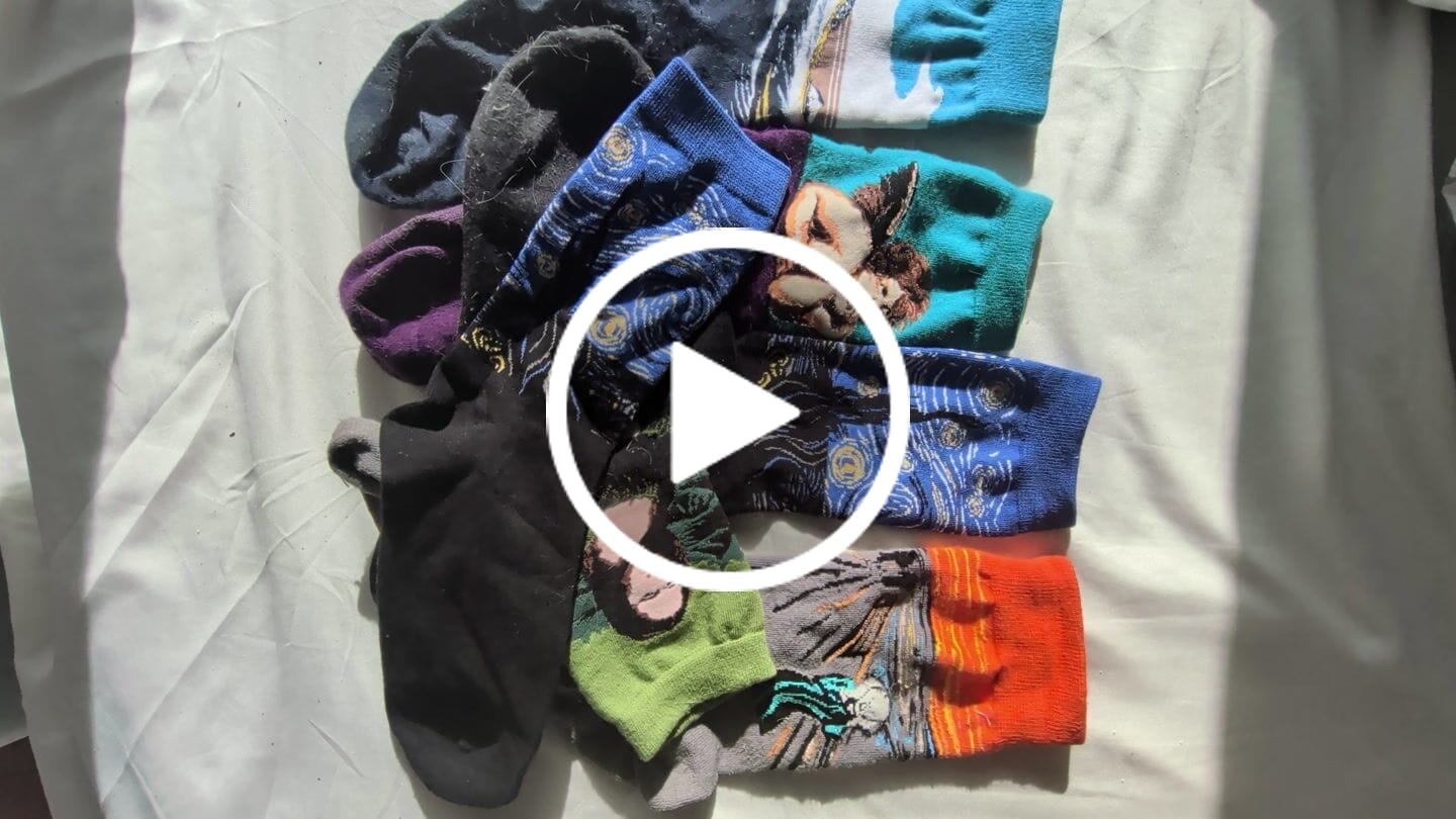 Customer video review of Art Socks bundle - 5 Pairs pack