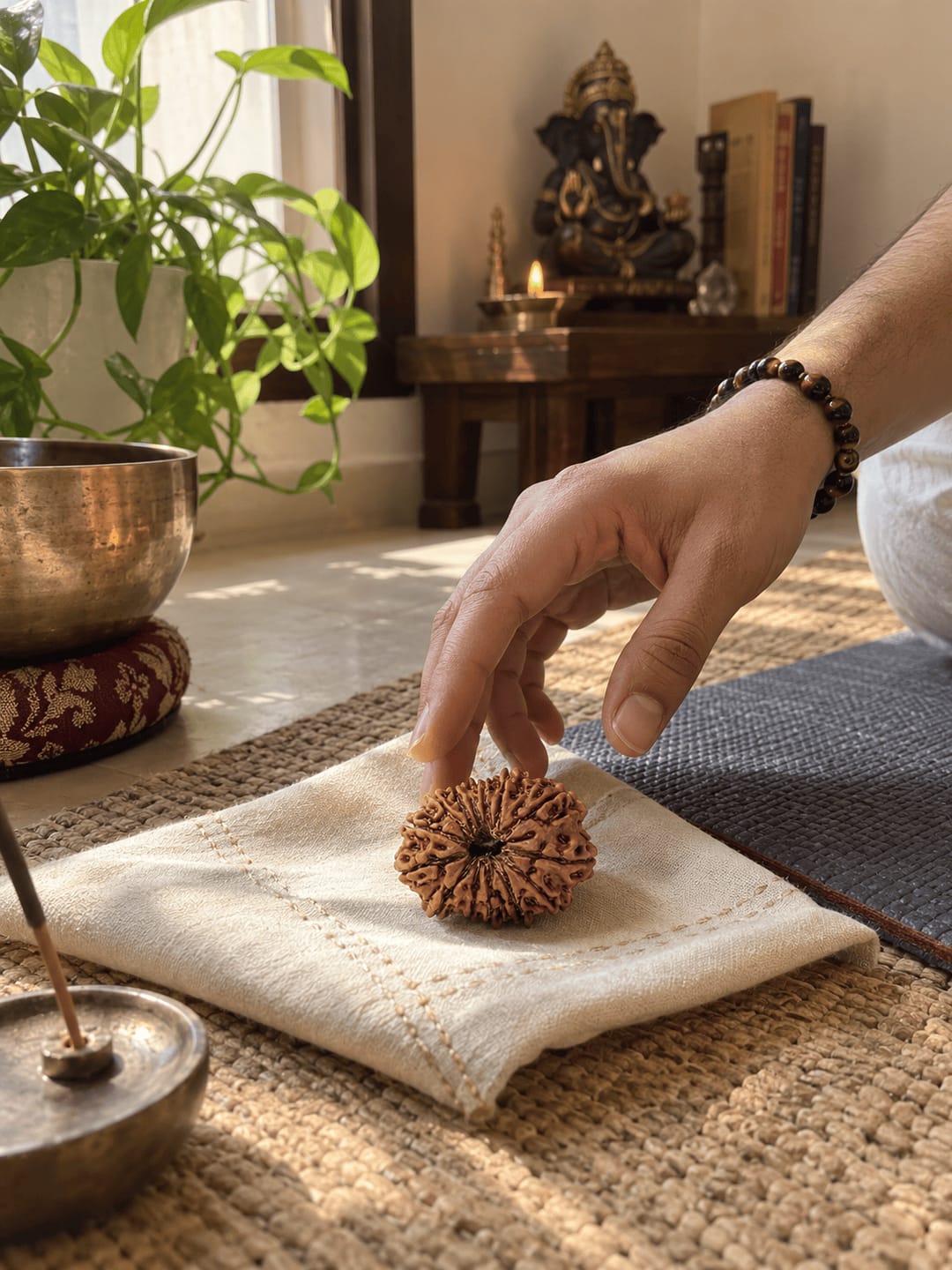 Customer photo review of 13 Mukhi Rudraksha (Nepali)