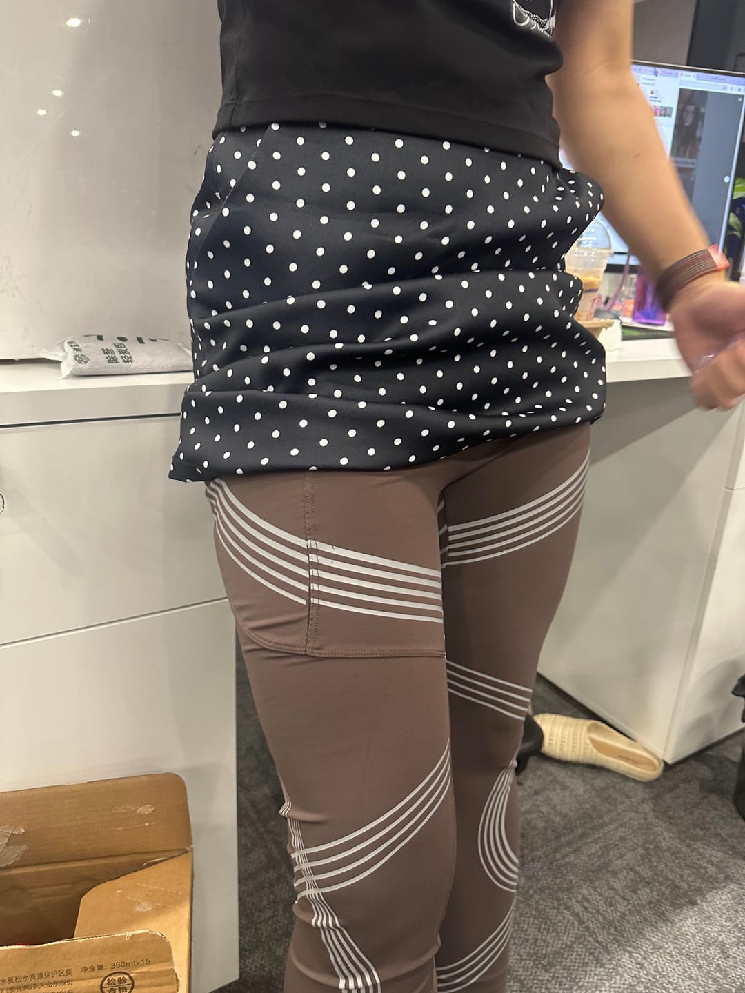 Customer photo review of Silix™ Textured Compression Anti-Cellulite Leggings