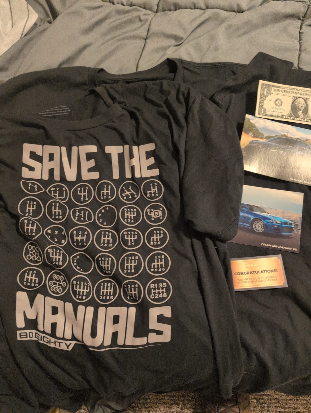 Customer photo review of 80Eighty® Save The Manuals Shirt
