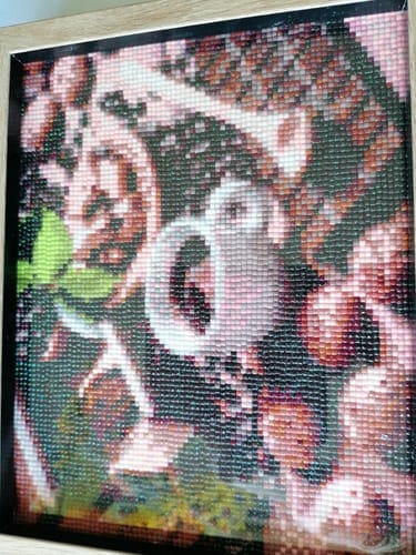 Customer photo review of Coffee and Chocolate | Diamond Painting Kit