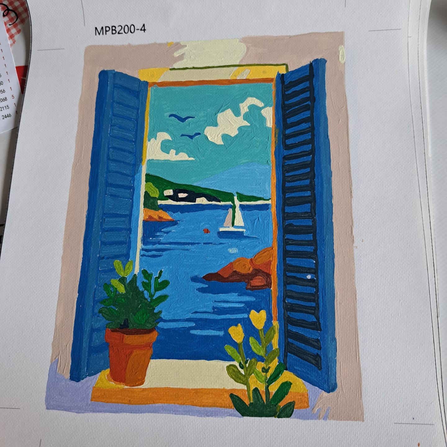 Customer photo review of 6 Mini Paintings - Colorful Windows Set