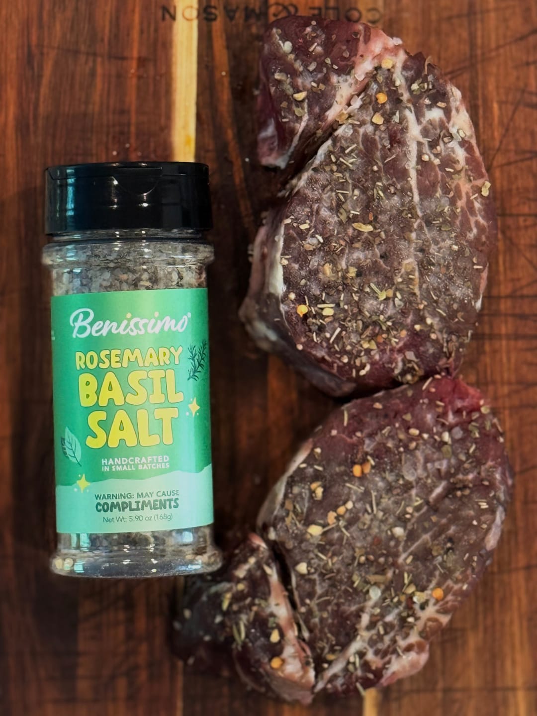 Customer photo review of Rosemary Basil Salt, PET (8.45 oz)