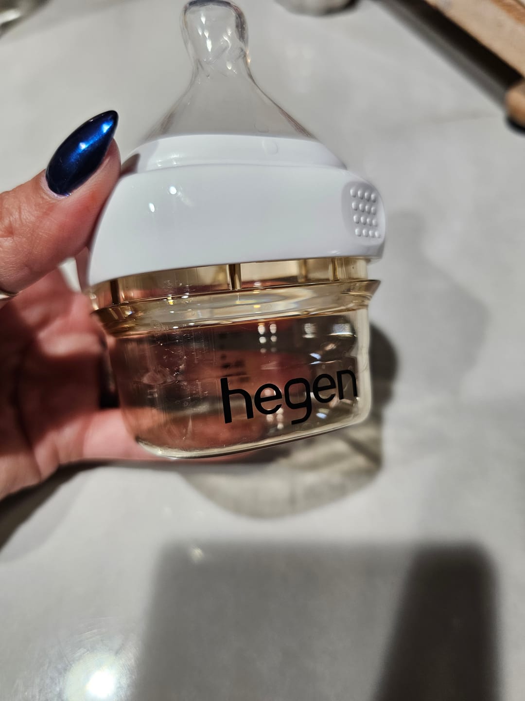 Customer photo review of Hegen Nipple Fast Flow, 2-Pack (6 months and beyond)