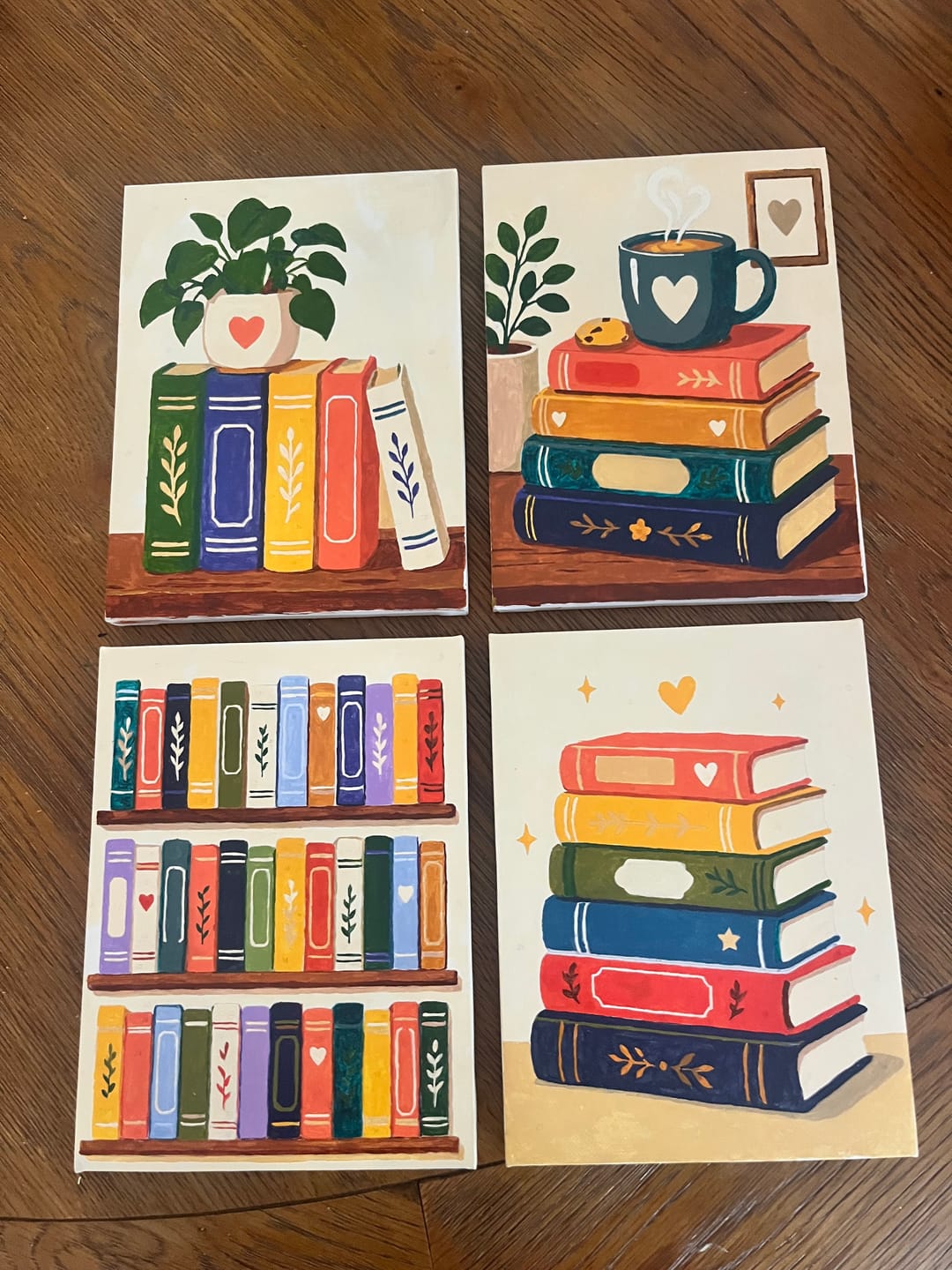 Customer photo review of 4 Mini Paintings - Colorful Book Set