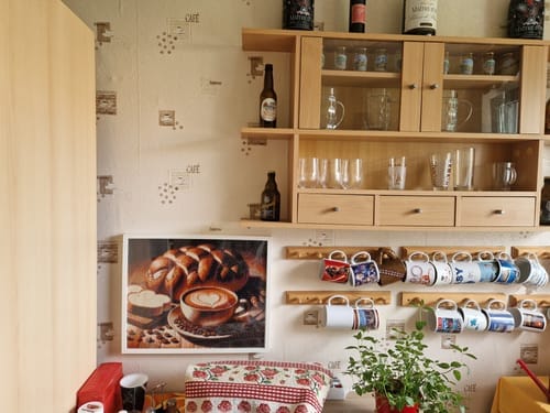Customer photo review of Coffee and Bread | Diamond Painting Kit