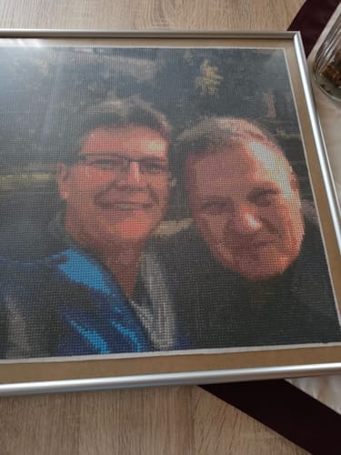 Customer photo review of Your Photo | Custom Photo Diamond Painting Kit