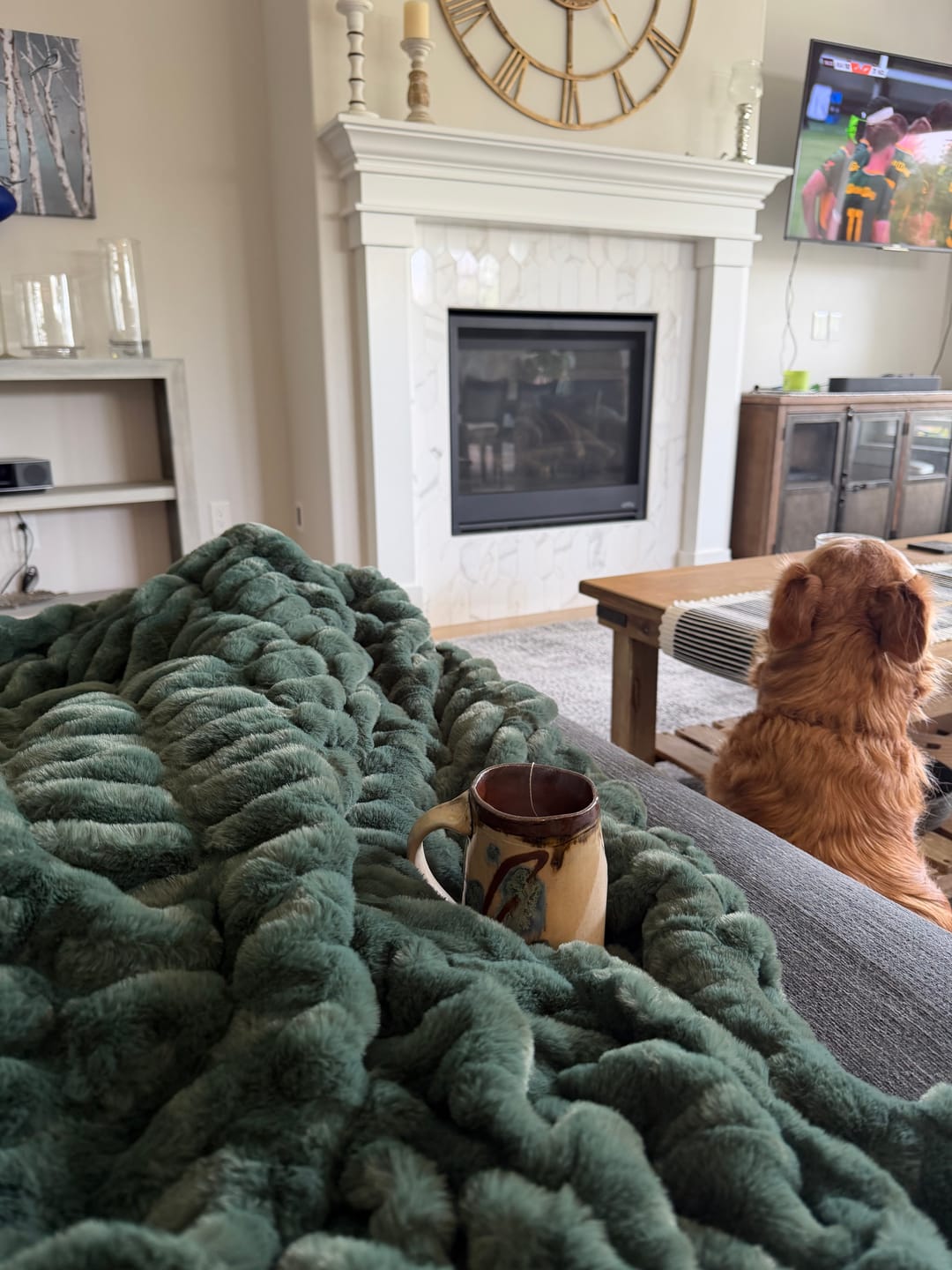 Customer photo review of Hugs Pine Blanket