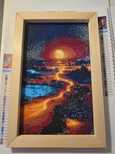 Customer photo review of Light path on the beach | AB Diamond Painting Kit