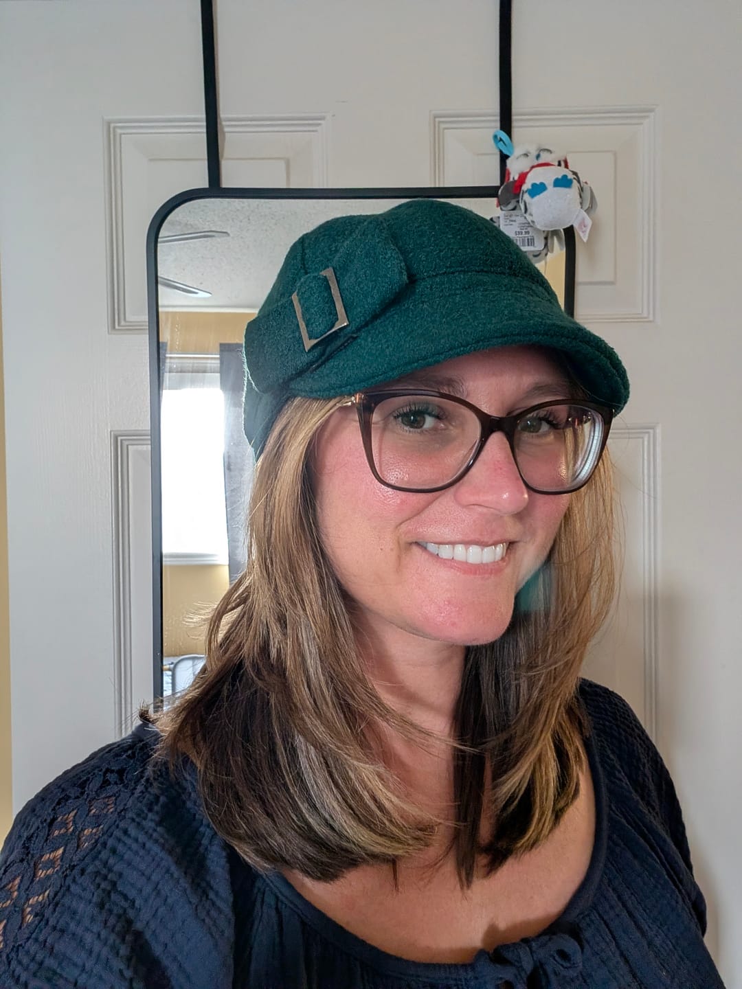 Customer photo review of Sanibel Six Panel Boiled Wool Newsboy