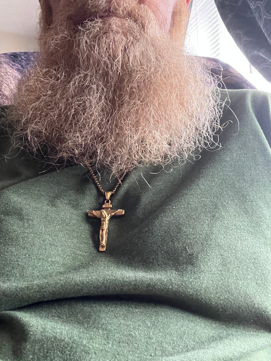 Customer photo review of FREE Today: Christ Jewelry Crucifix Pendant Charm Necklace