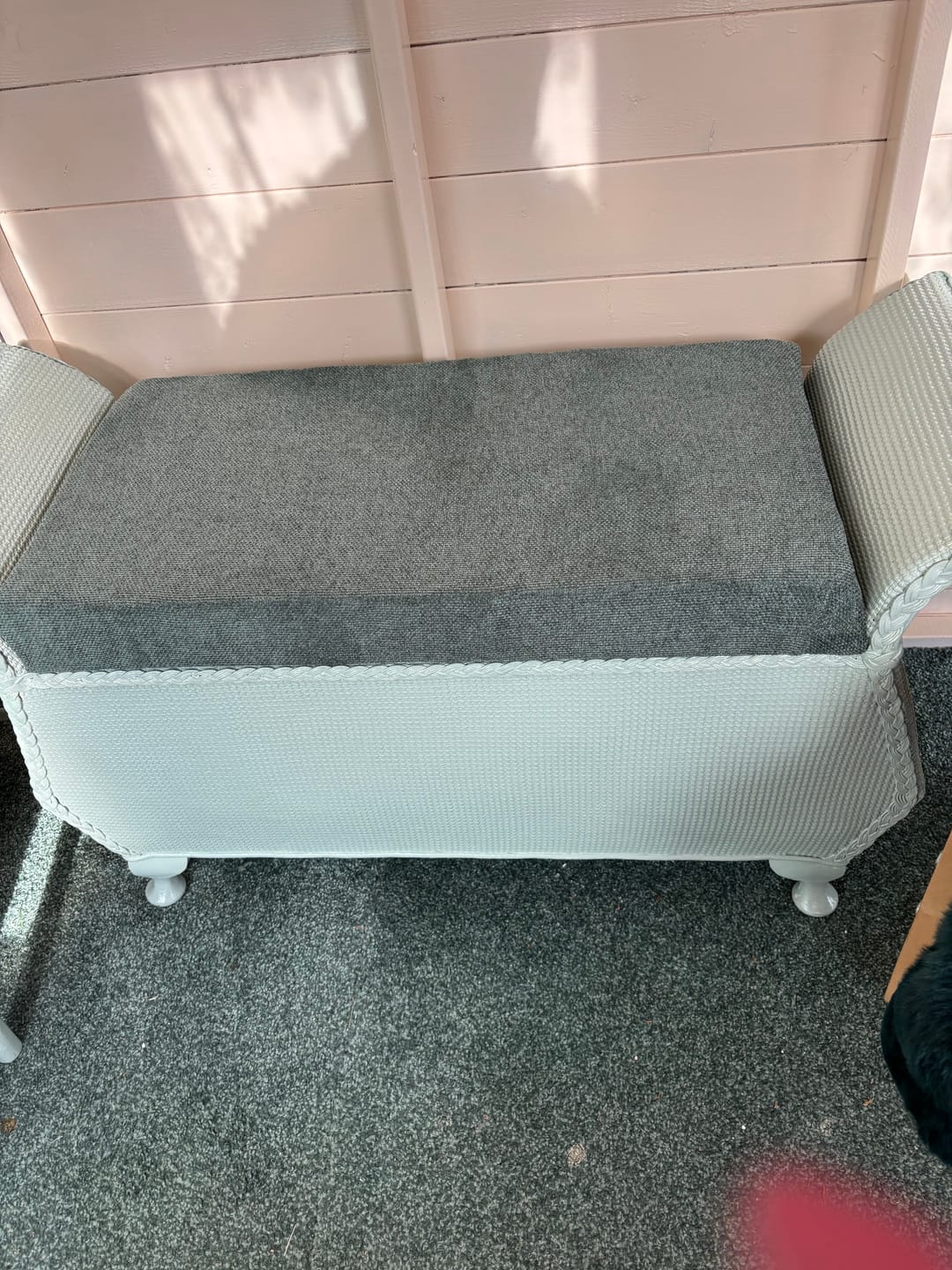 Customer photo review of Plain Chenille Upholstery Fabric