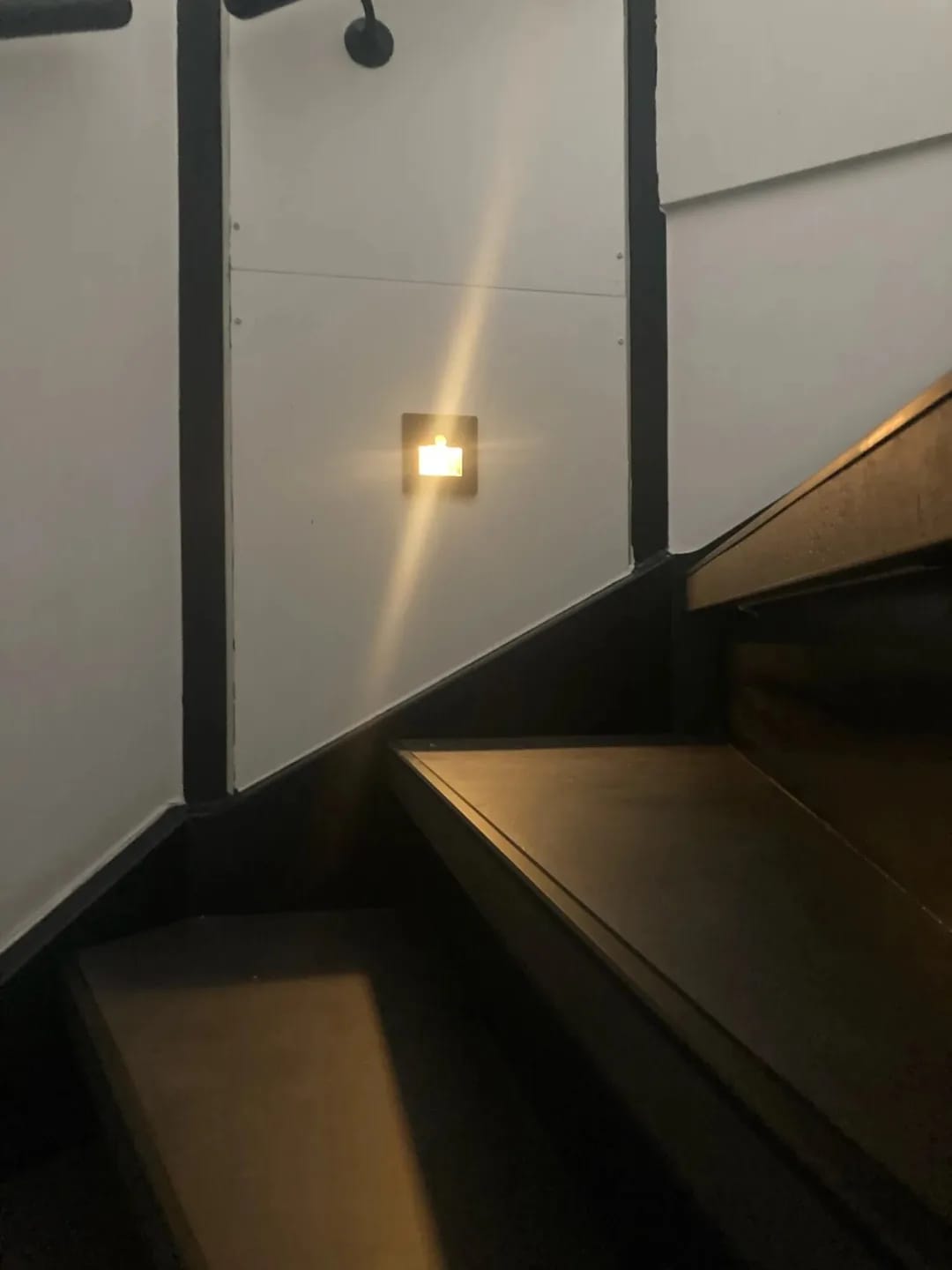Customer photo review of Black Wall Light for Staircase, Motion Sensor, 8.6 cm