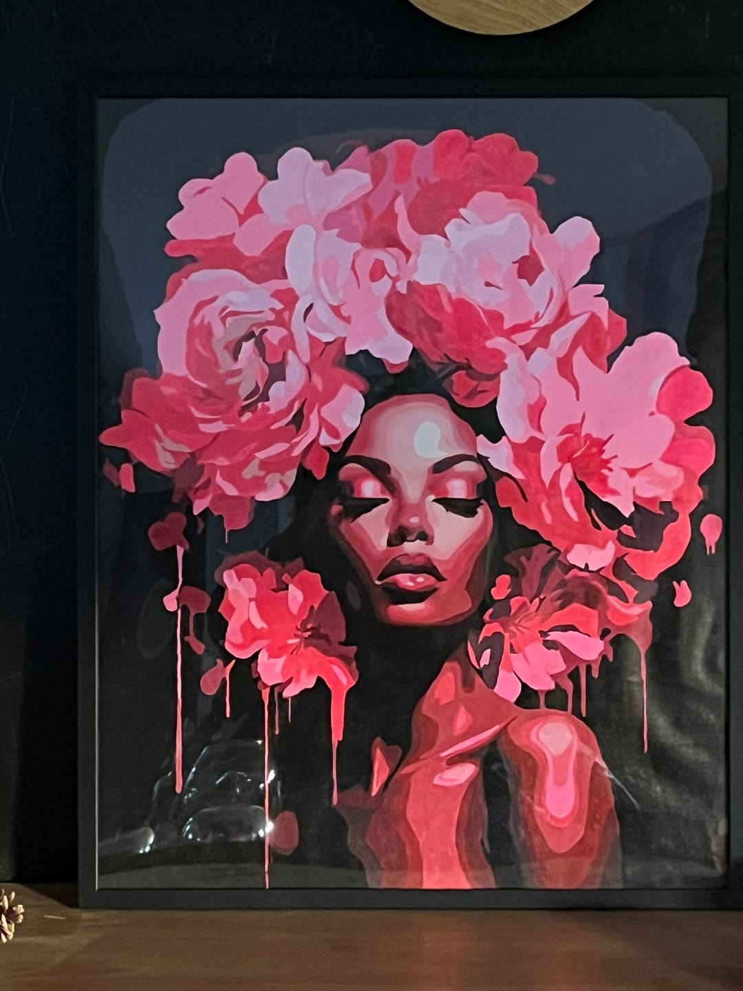 Customer photo review of Femme aux cheveux de pivoines