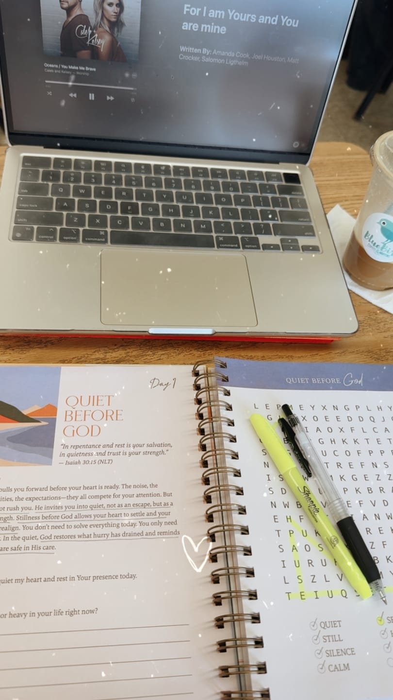 Customer photo review of Be Still: Word Search Devotional for Peace & Rest in God