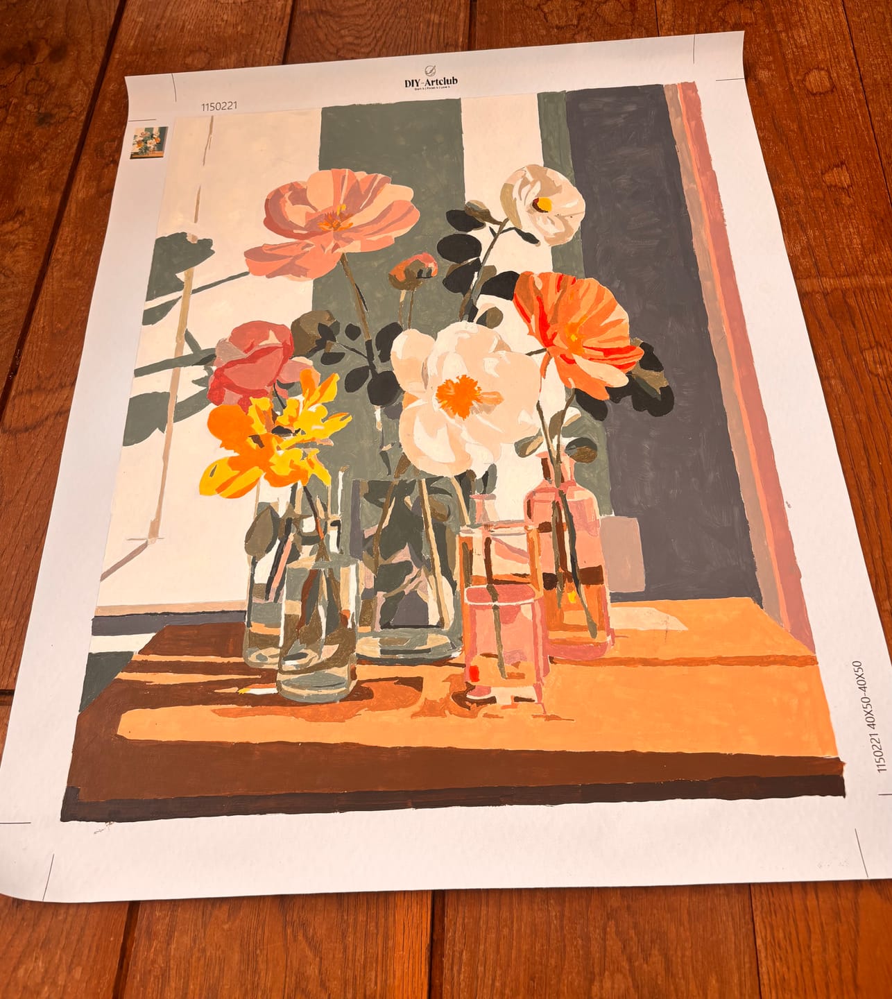 Customer photo review of Beauty in glass | Paint by Number