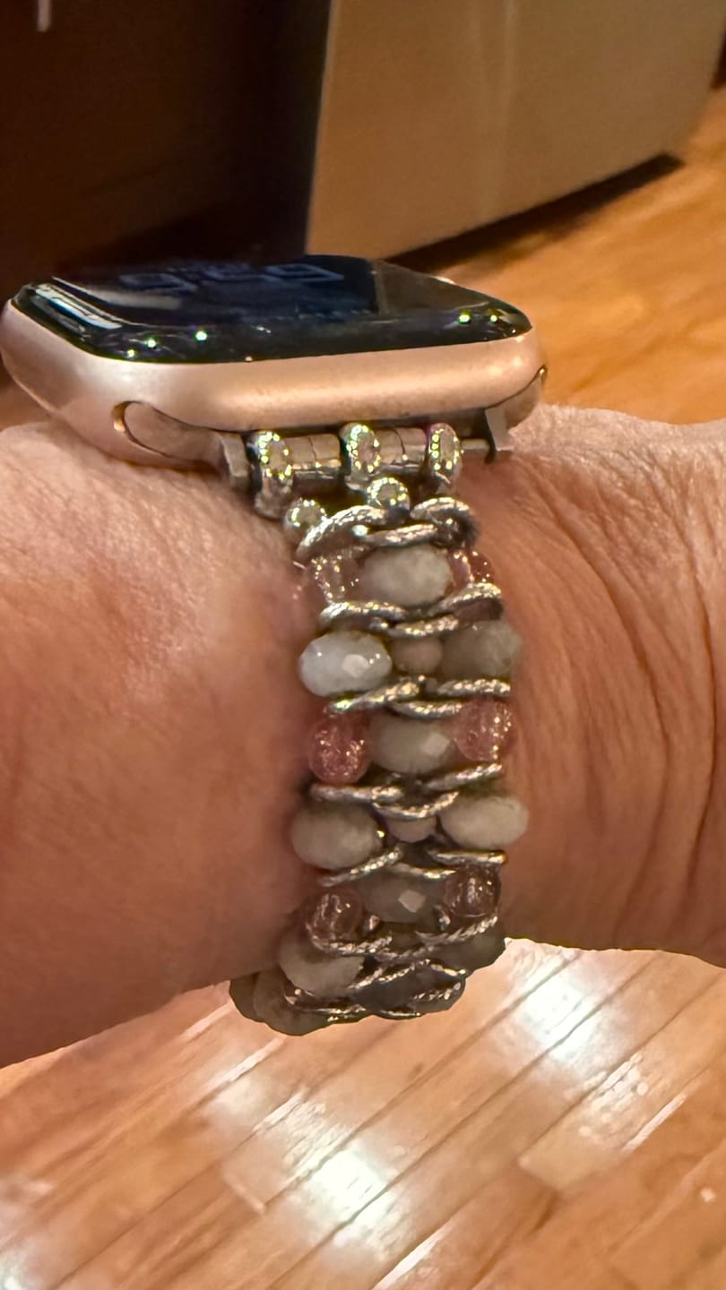 Customer photo review of Moonkissed Astral Glow Braided Apple Watch Strap