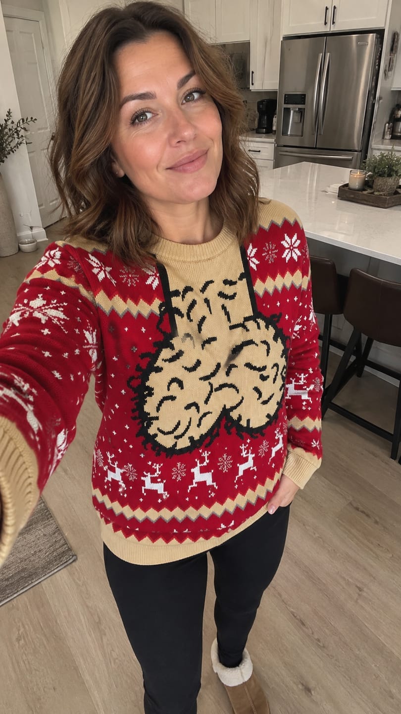 Customer photo review of Pull De Noël Rigolo