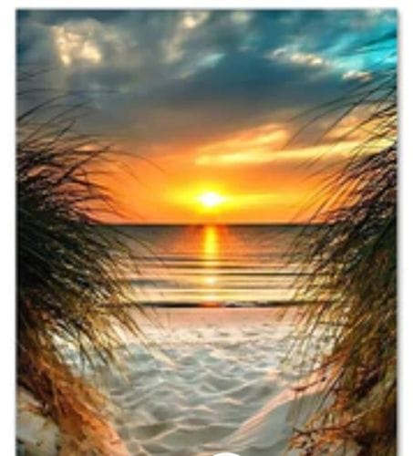 Customer photo review of Sunset, dunes | Diamond Painting Kit