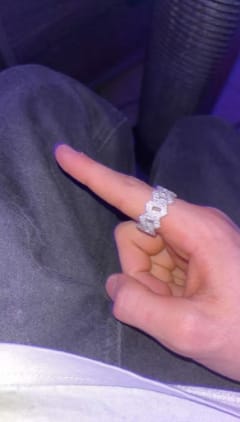 Customer photo review of GL High Jewelry VVS Moissanite Ring Men's Rock Diamond Hip Hop Ring