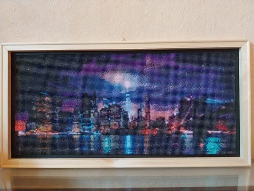 Customer photo review of DIY Wooden Stretcher Frame for Diamond Painting