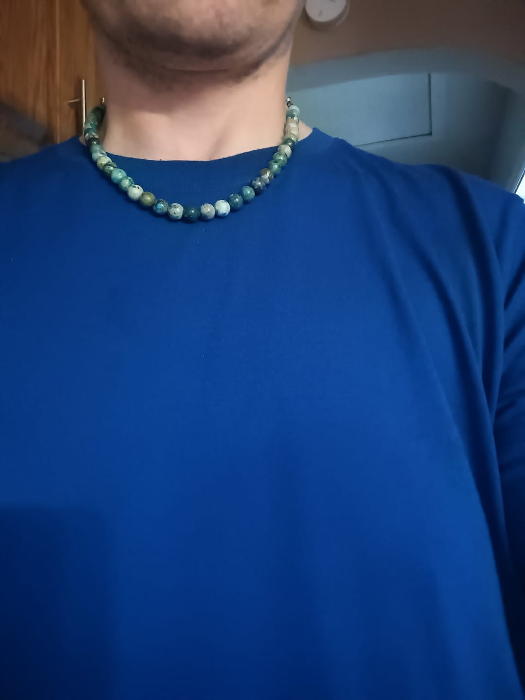 Customer photo review of Phoenix Turquoise Beaded Necklace