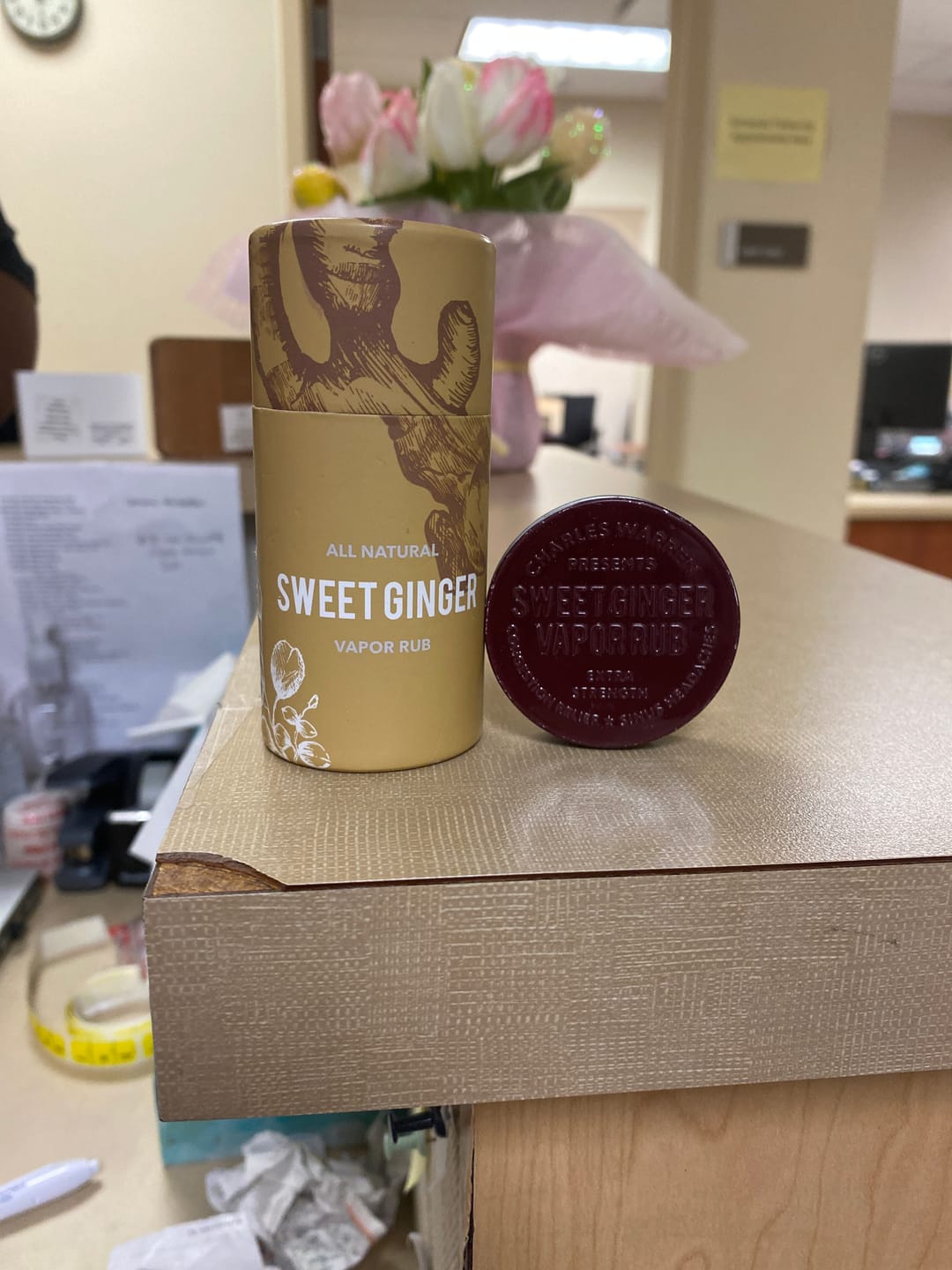 Customer photo review of Extra Strength Sweet Ginger Vapor Rub Stick
