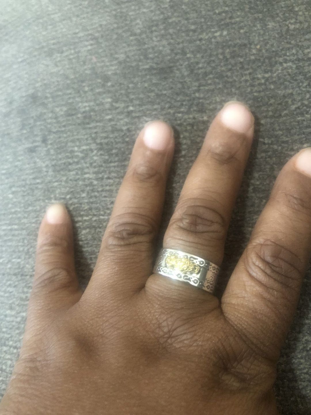 Customer photo review of The Gold Pixiu Mantra Ring  - Free