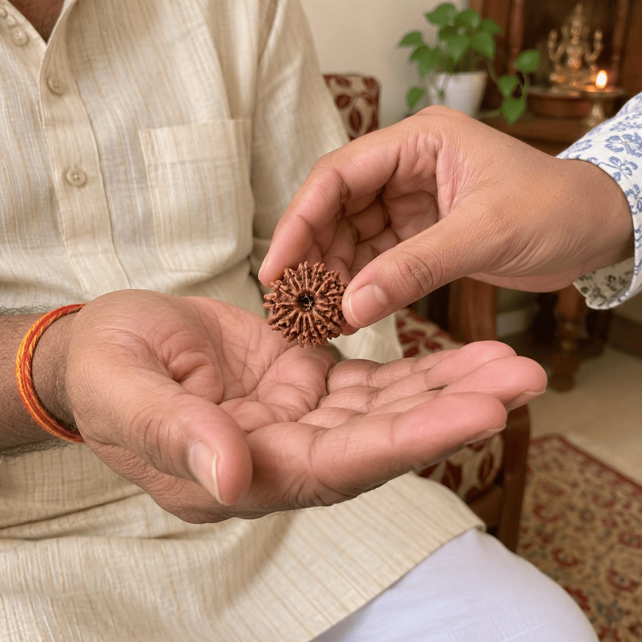 Customer photo review of 12 Mukhi Rudraksha (Nepali)