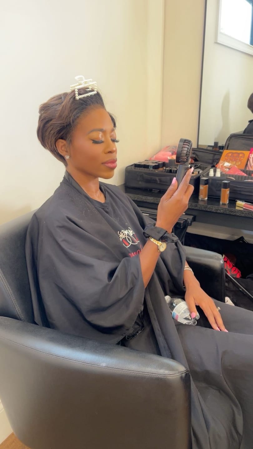 Customer photo review of Outre Melted Hairline Trucurve Glueless HD Deep C-Part Lace Wig - TRUCURVE 7